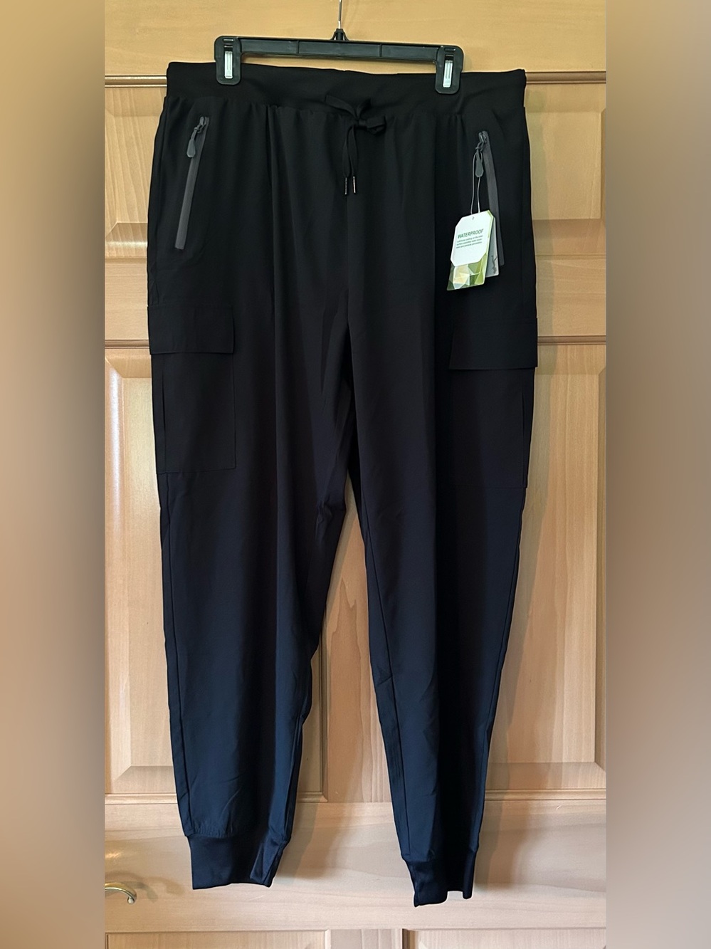 NWT Libin Women's Lightweight Cargo Joggers - Black XL Quick Dry Casual Comfort
